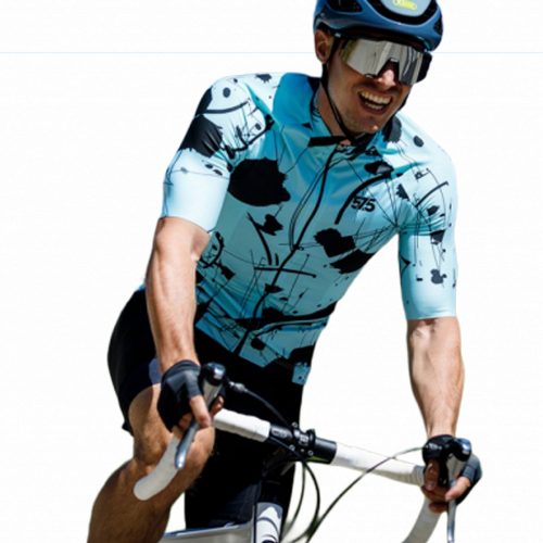 Radtrikot - PRO Gavia - WHEEL - SPLASH - Turquoise