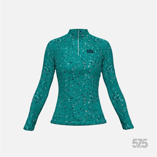 Langarm-T-Shirt - für Damen Cold Top - Terrazzo Green