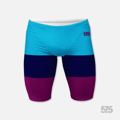 Schwimmhose - Bermuda - Threestripe Dark Magenta